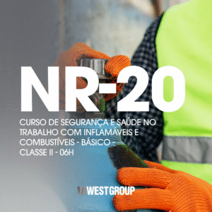 NR 20 - CURSO DE SEGURANÇA E SAÚDE NO TRABALHO COM INFLAMÁVEIS E COMBUSTÍVEIS - BÁSICO - CLASSE II - 6H