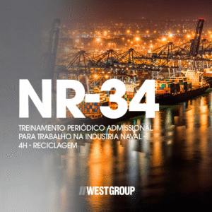NR-34 -Treinamento Periódico Admissional Para Trabalho na Indústria Naval - 4H - ONLINE (reciclagem)