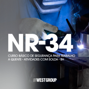 NR-34  8H -  Curso Básico de Segurança para Trabalhos a Quente – Atividade com Solda