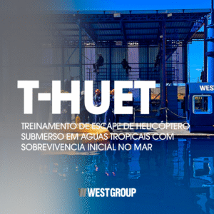 T-HUET – TREINAMENTO DE ESCAPE DE HELICÓPTERO SUBMERSO EM ÁGUAS TROPICAIS COM SOBREVIVÊNCIA INICIAL NO MAR