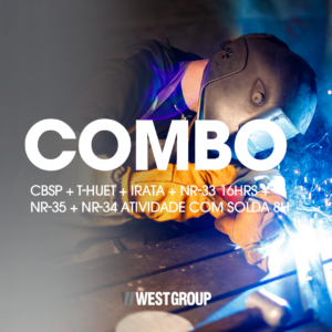 COMBO: CBSP + T-HUET + IRATA + NR-33-16h + NR-35 + NR-34 ATIVIDADE COM SOLDA